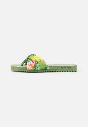 POOLY TROPICS - T-bar sandals - sage