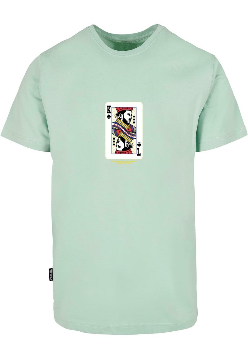 Cayler & Sons WL COMPTON CARD TEE - Trükipildiga T-särk - bird's egg green
