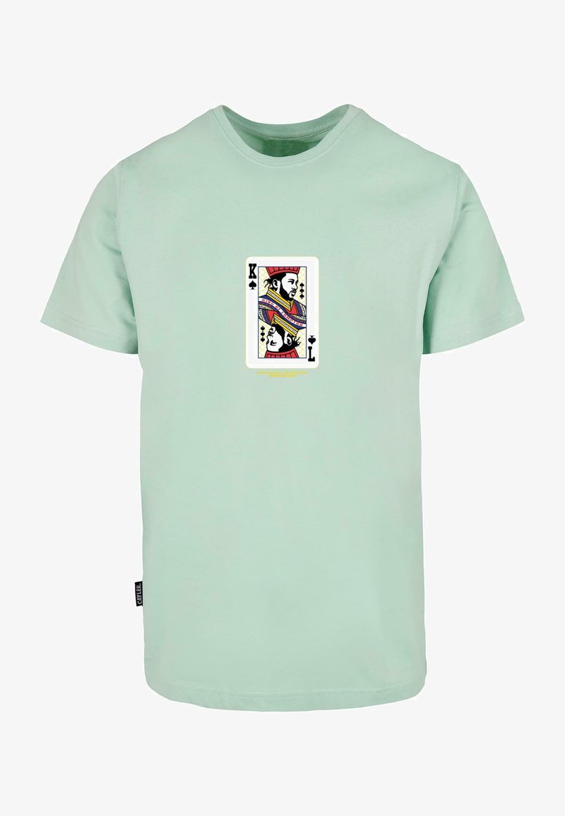 Cayler & Sons WL COMPTON CARD TEE - Trükipildiga T-särk - bird's egg green