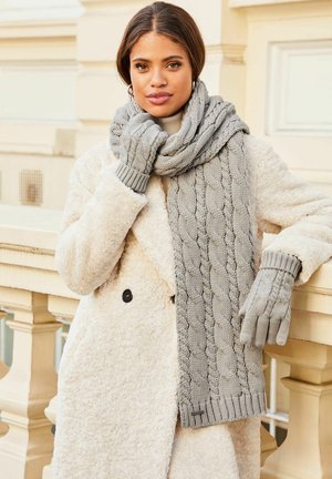 Lipsy COSY CABLE  - REGULAR FIT - Sõrmkindad - light grey