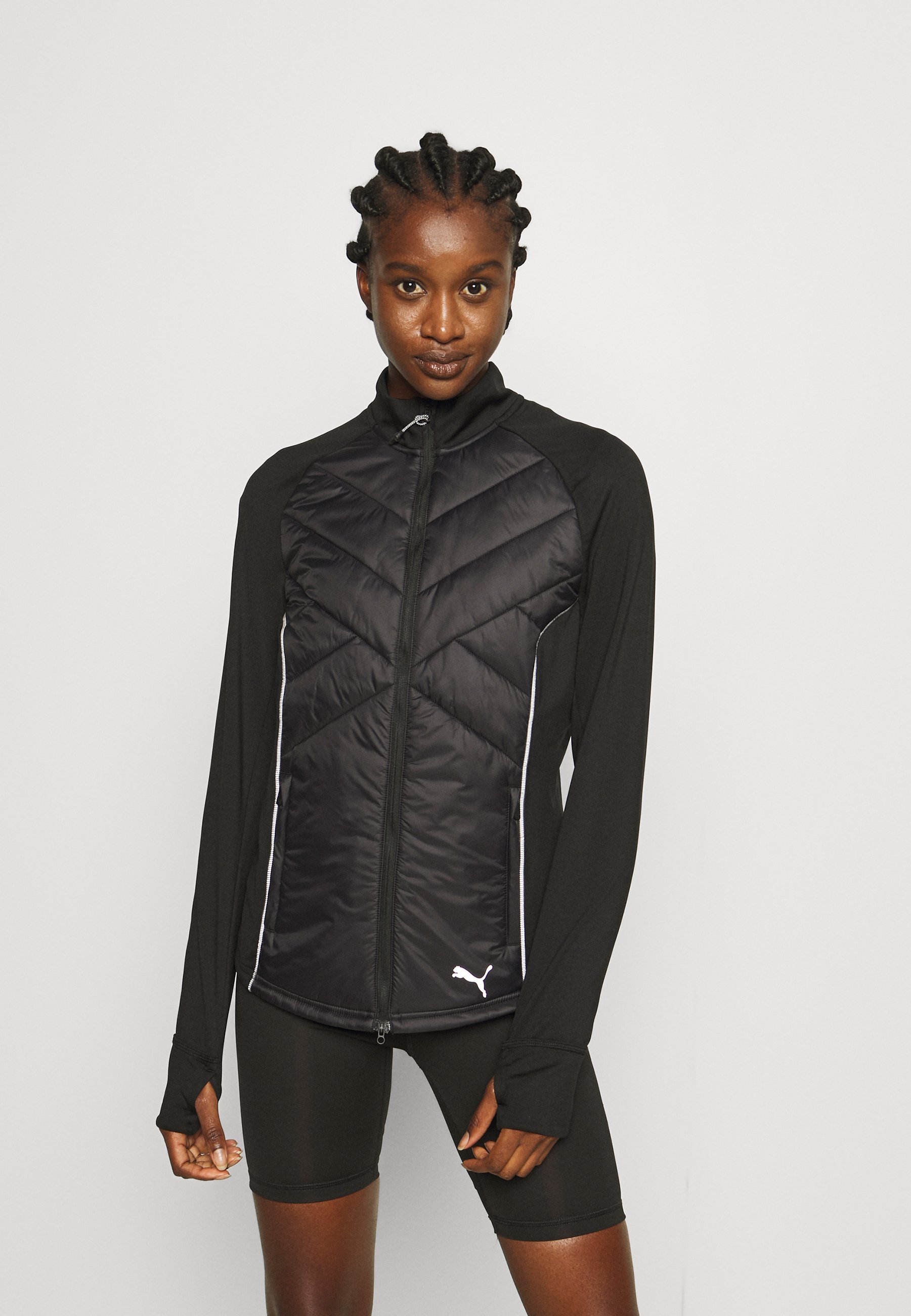 black puma puffer jacket