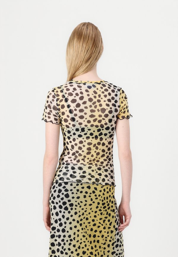 JXBLAKE MESH TOP - Print T-shirt - lemon meringue2