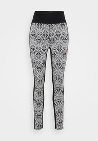 ANNA HIGH WAIST PANTS - Caleçon long - black