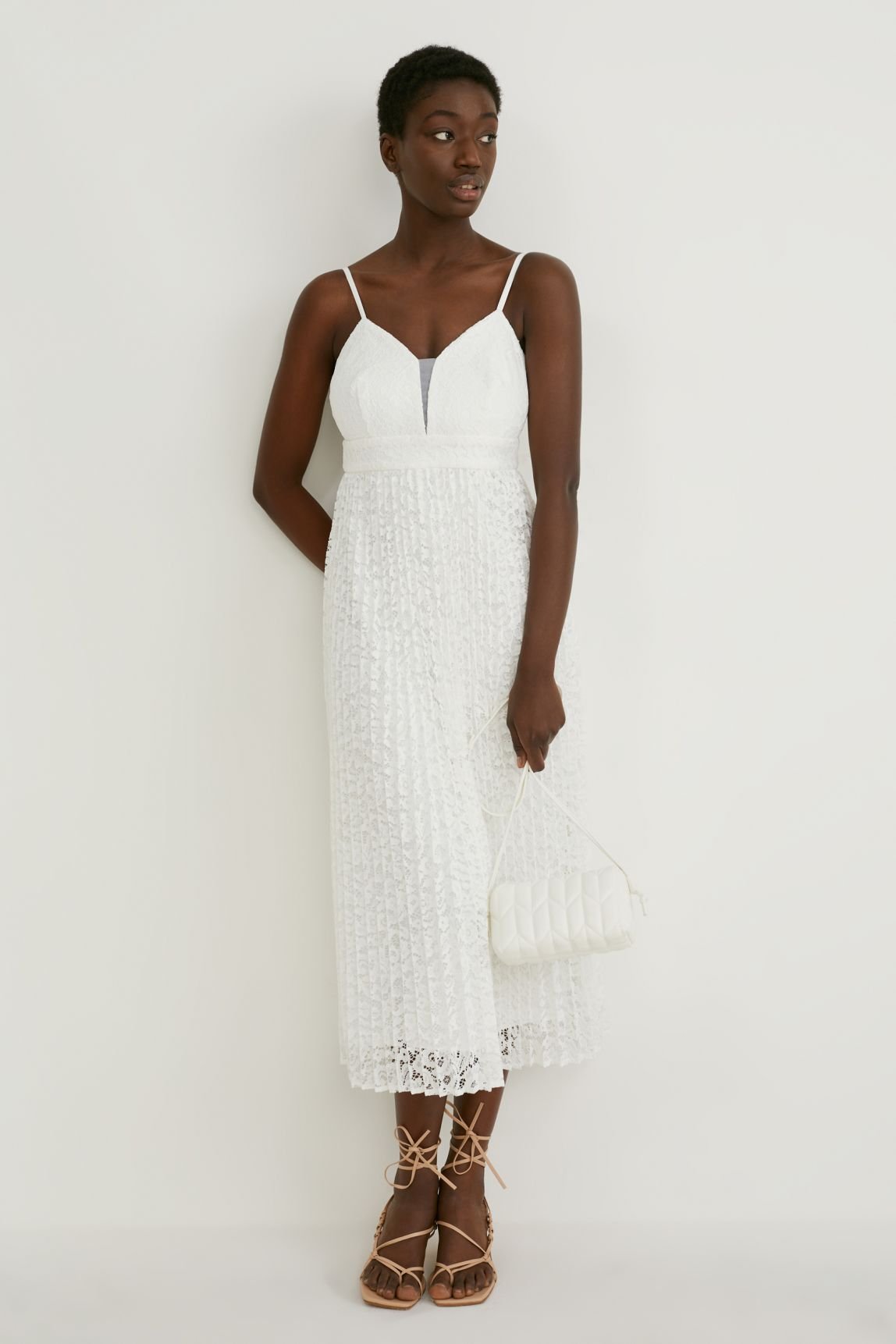 C\u0026A Ballkleid - cremewhite/weiß - Zalando.de