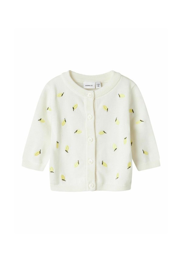 BESTICKT - Strickjacke - cloud dancer