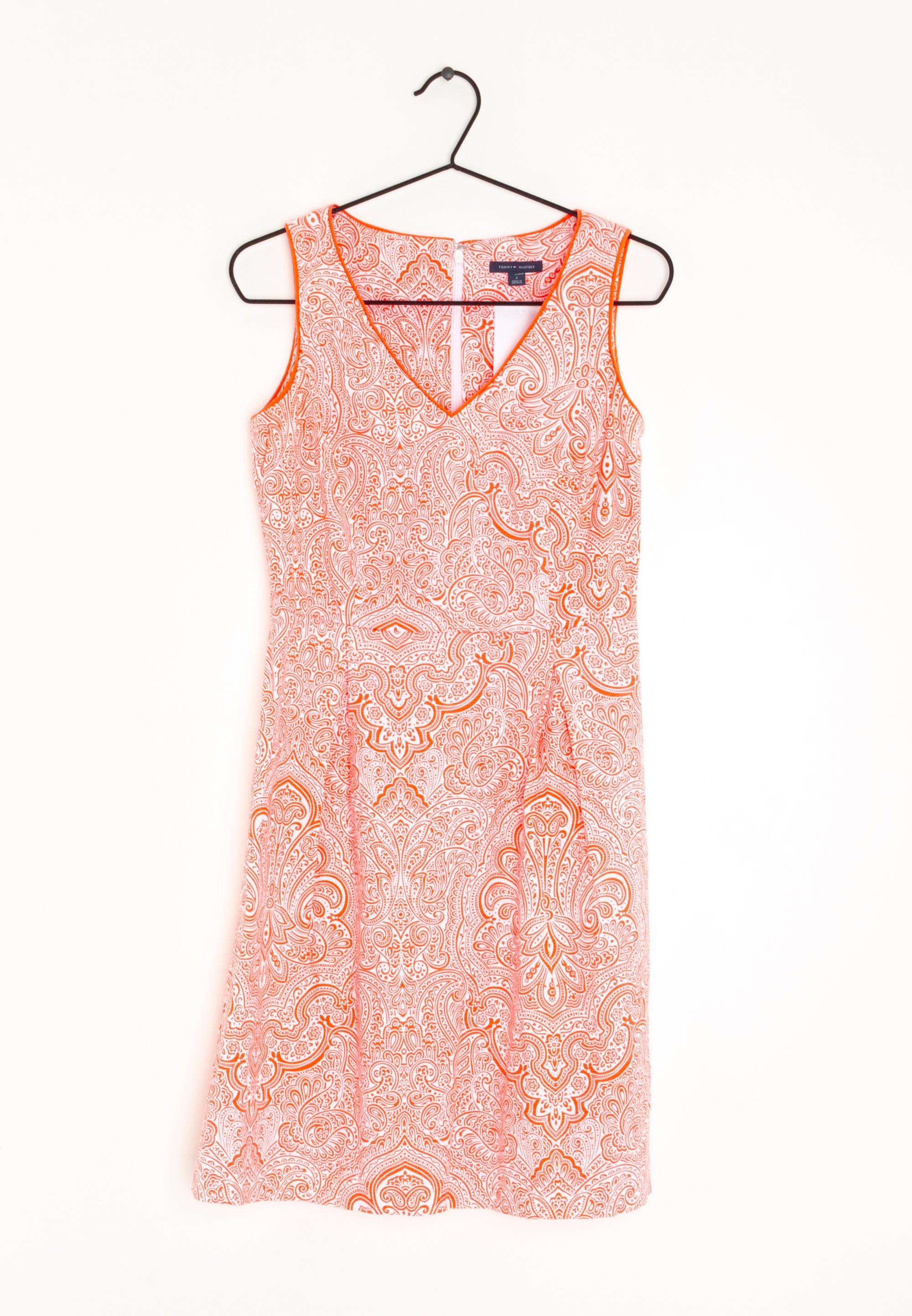 tommy hilfiger pink paisley dress Tommy Hilfiger Paisley Dress Size 2 Bell Sleeves