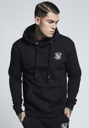 MUSCLE FIT OVERHEAD HOODIE - Luvtröja - black
