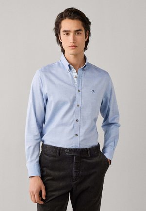 Hackett London, HACKETT LONDON SHIRT FLANNEL MULTI TRIM - Camisa - light blue