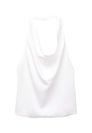 PULL&BEAR OPEN BACK HALTER - Top - white