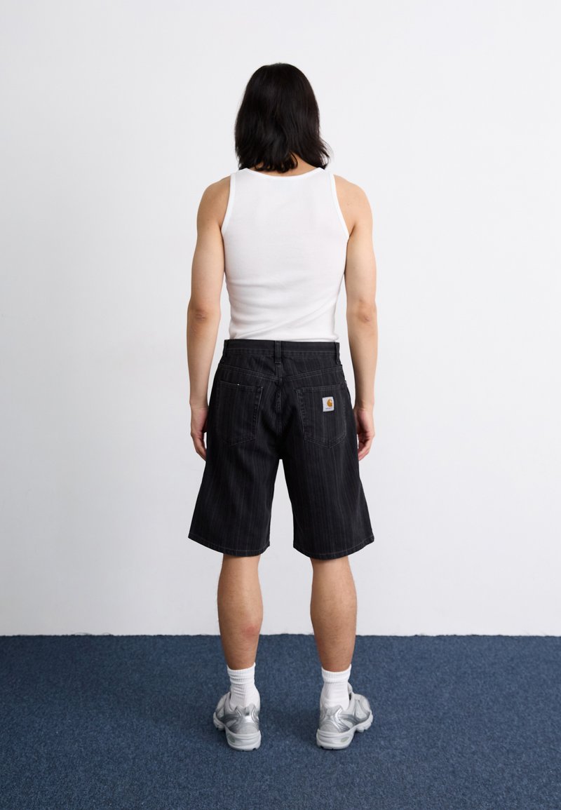 Carhartt WIP RYLAN - Džínové kraťasy - black stone washed