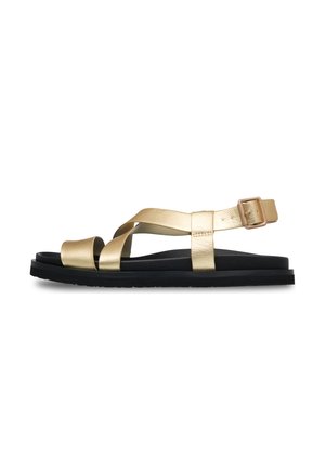 ZAHO CROSSED - Walking sandals - champagne