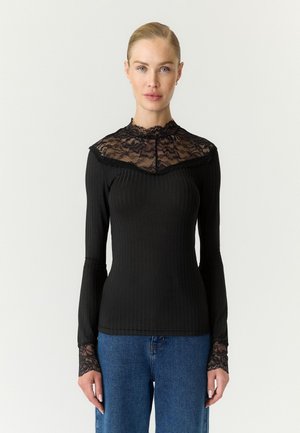 YAS, Long Sleeved YASBLACE - Longsleeve - black