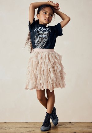 Next TIERED-REGULAR FIT - Jupe trapèze - cream