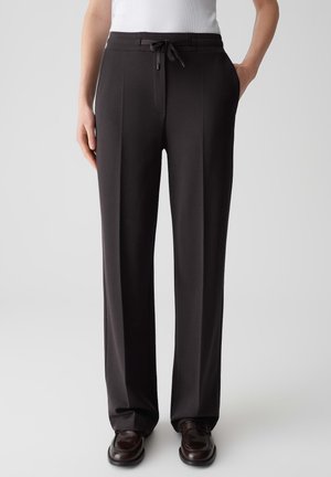 MID RISE LONG WIDE FIT - Pantaloni - midnight brown