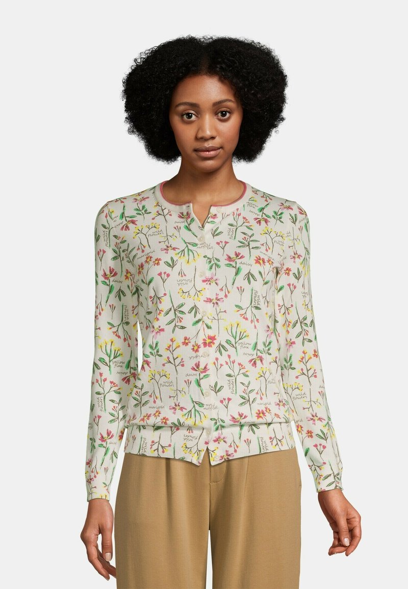LANDS' END Cardigan ivory botanical floral/beige Zalando.it