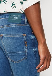 Scotch & Soda Vaqueros pitillo - metallic blue