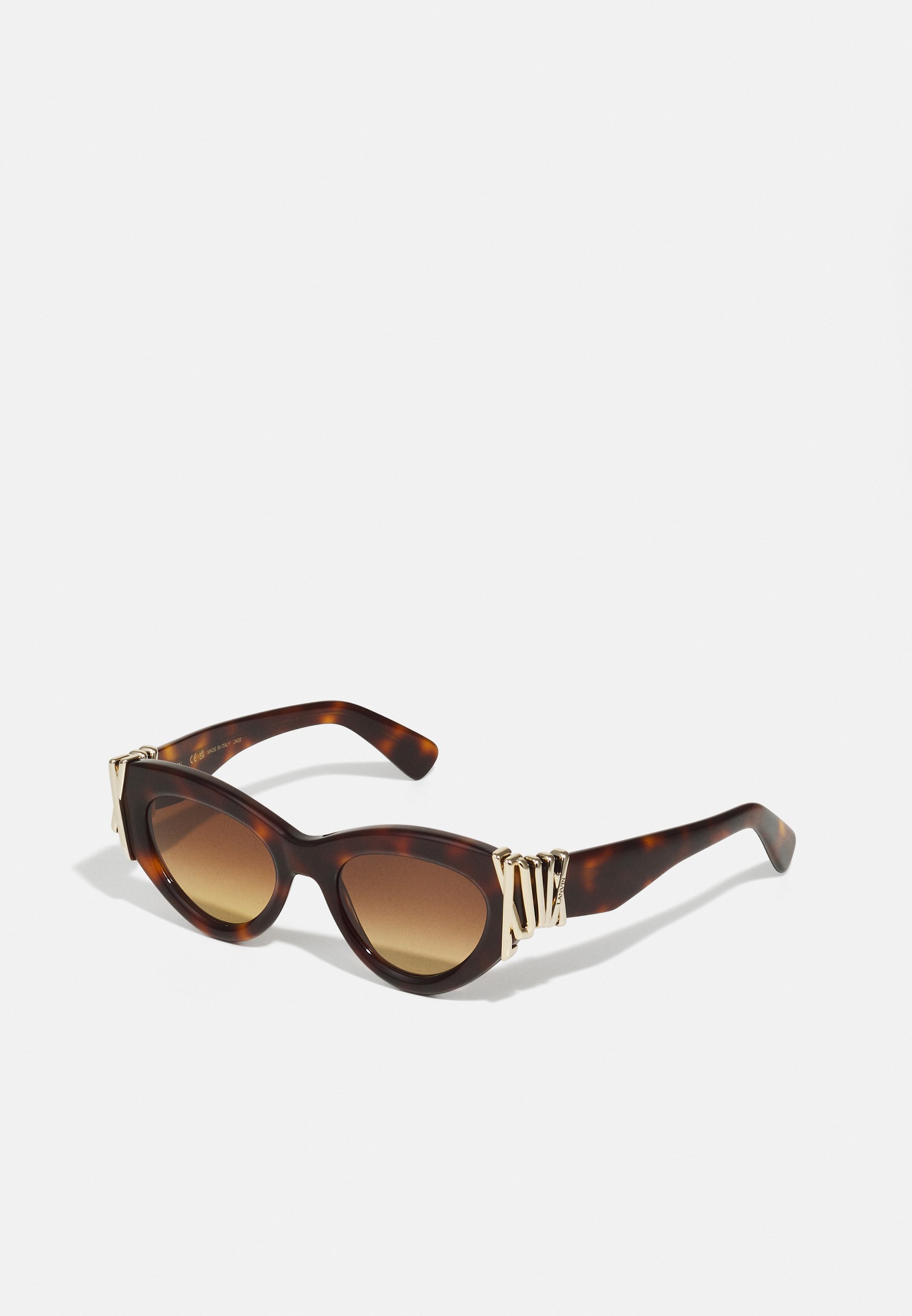 Lanvin Tortoiseshell Cat Eye Sunglasses - Brown Silver Lanvin Logo Sunglasses | Lanvin main image 2