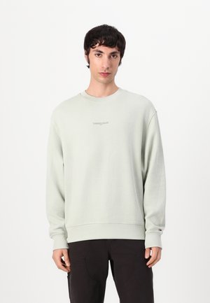 Tommy Jeans SCRIPT CREW - Sweatshirt - misty sage