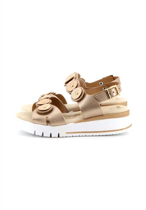 Sandali con plateau - oro