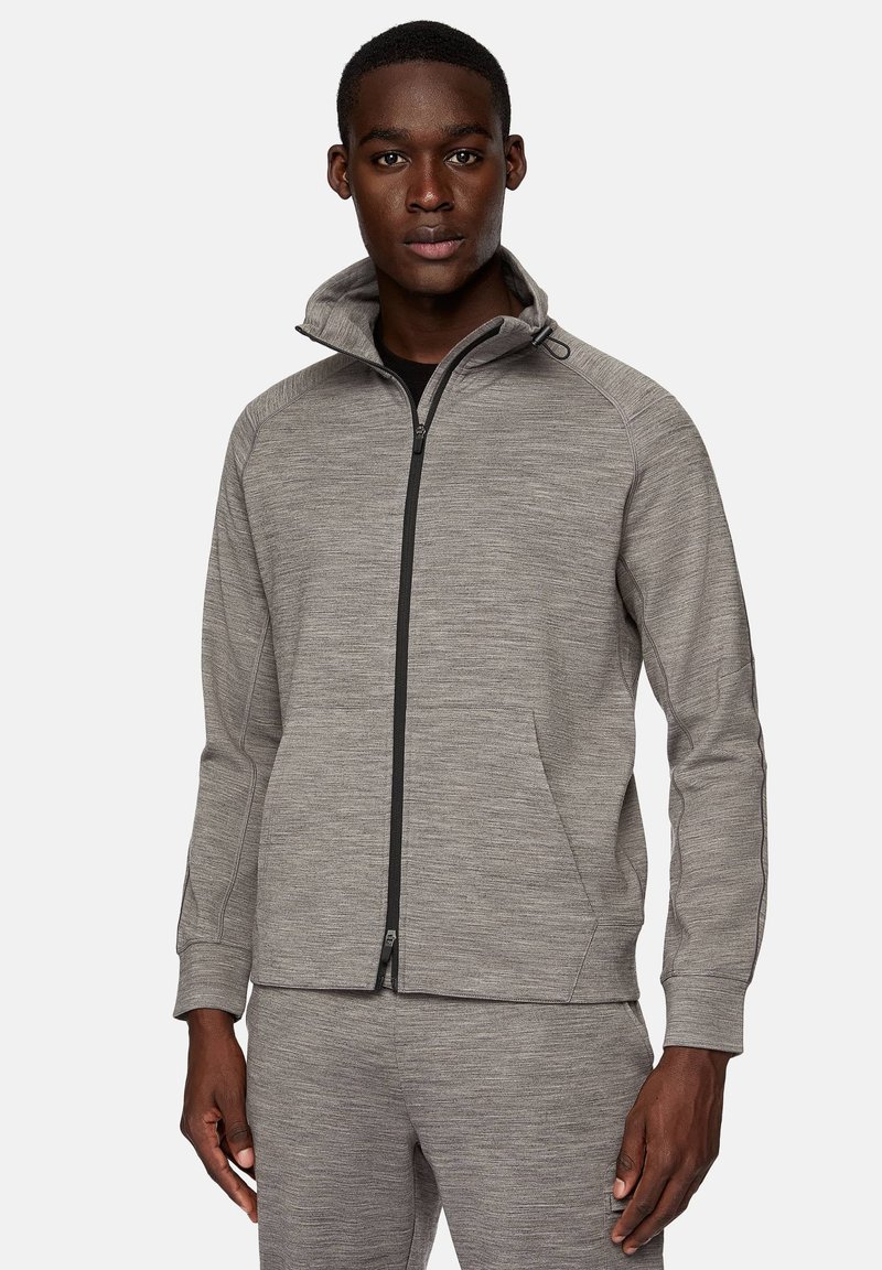 Boggi Milano TECH LIGHTWEIGHT - Felpa con zip - grey