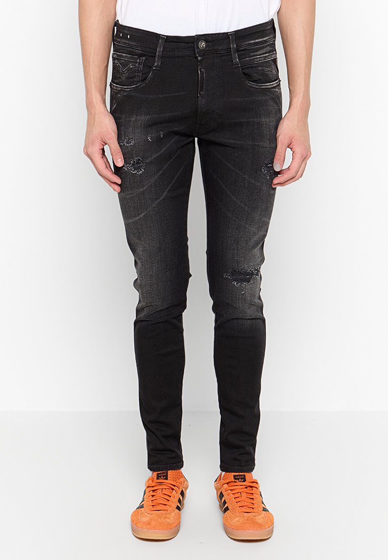 Replay Slim fit jeans zwart Replay Slim fit jeans zwart