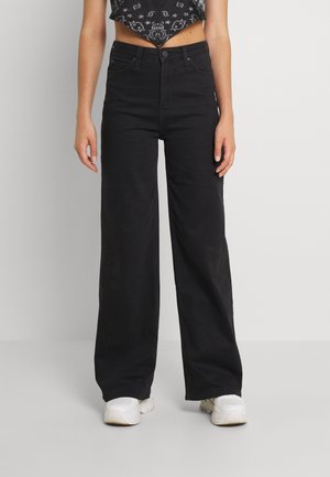 Flared jeans - black denim