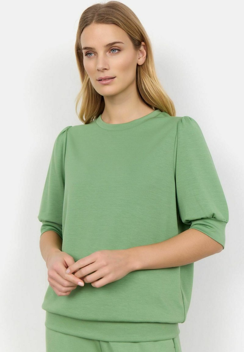 Soyaconcept - BANU  KURZARM - T-shirt basic - green, Vergroten