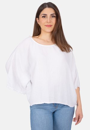 MATHILDA MUSSELIN OVERSIZED - Bluse - weiß