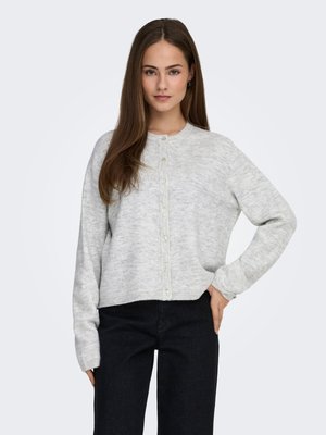ONLY ONLSIMONI O-NECK - Adīta jaka - light grey melange
