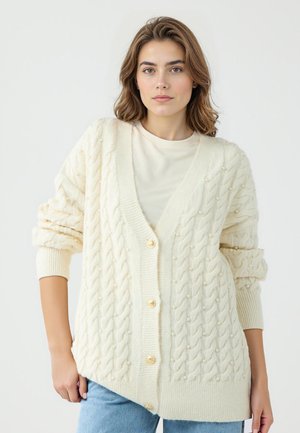 Strickjacke - ecru