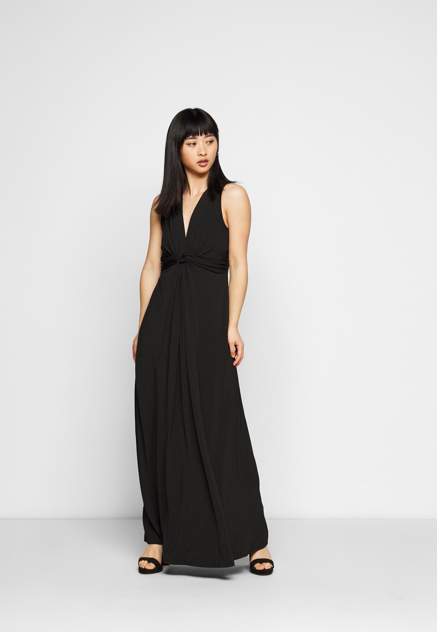 petite black maxi
