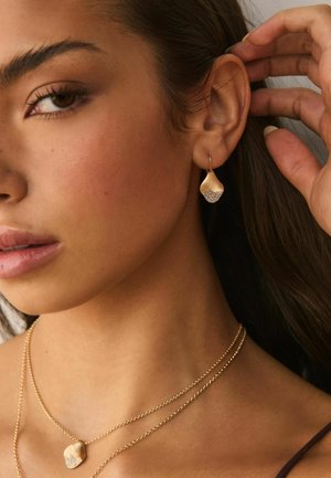 Next, Earrings - gold tone