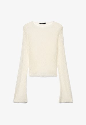 Calliope, T-SHIRT PIZZO - Camicetta - bianco lana
