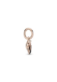 Pandora DEEP PANSY FLOWER DANGLE - Talizman - rose gold plated