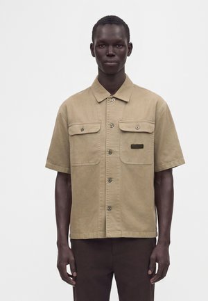 Armani Exchange SHIRT BOXY - Πουκάμισο - vintage khaki