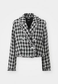 ONLINDIANA BOUCLE - Poletna jakna - black/bright white