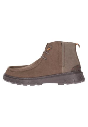 Bottines à lacets - cocoa