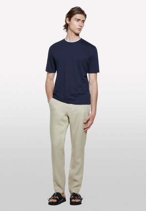 Sisley, WITH CONTRAST - Basic T-shirt - blue