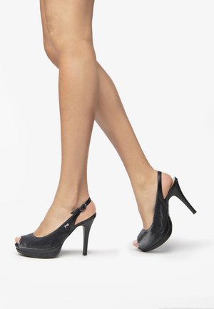 NeroGiardini Højhælede peep-toes - black