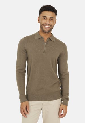 LONG SLEEVE - Polo - taupe