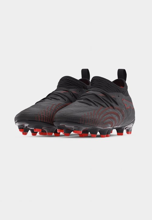 PUMA FUTURE 9 MATCH FG/AG JR UNISEX - Football boots artificial grass - black/glowing red/strong gray — photo 3