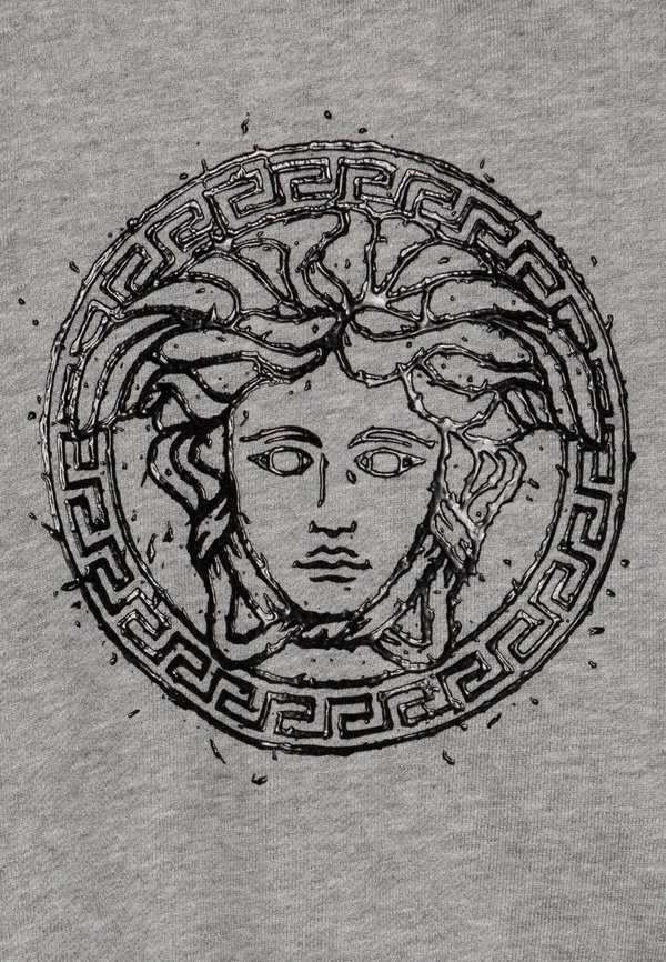 BABY MELANGE MEDUSA SPLASH PRINT UNISEX - Hoodie - melange gray3