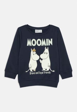 Name it, NMNSLOLI MOOMIN UNISEX - Sweatshirt - navy blazer