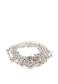 MICHAEL Michael Kors MINI CHAIN WITH PAVE LOGOS - Waist belt - silver