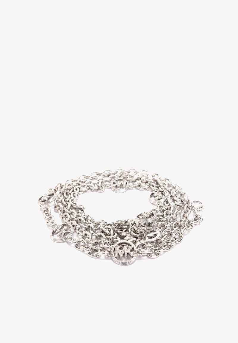 MICHAEL Michael Kors MINI CHAIN WITH PAVE LOGOS - Waist belt - silver