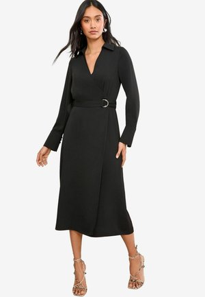 PETITE - LONG SLEEVE - Day dress - black