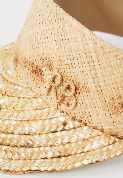 RUSLAN BAGINSKIY WHEAT SPIKES EMBELLISHED SUNBURNT VISOR - Cap - natural