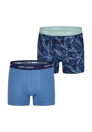 Happy Shorts, 2 PACK - Trunks - palm print blue grey