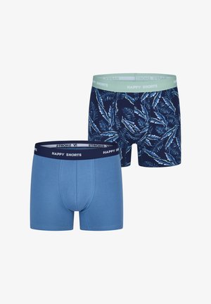 Happy Shorts, 2 PACK - Trunks - palm print blue grey