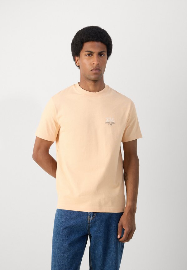 Print T-shirt - bleached apricot2